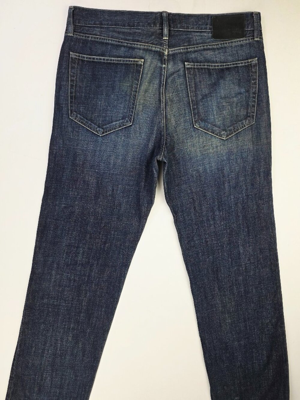 Hugo Boss Comfort Fit Men 36X34 Blue Denim Pocket Logo Tag Egyptian Cotton Jeans